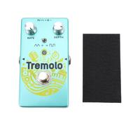 RiToEasysports Pédale de Trémolo, Pédale D'effets de Guitare avec Commutateur de Mode D'onde carré Triangulaire, Boutons de Profondeur de Taux, Déphasage Négatif Positif, Modulation