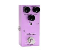 RiToEasysports Pédale D'effets de Guitare, Pédale de Guitare électrique Coque Entièrement en Métal 10 Types de Distorsion Analogique de Retard Overdrive Chorus avec Indicateur LED pour Carte de