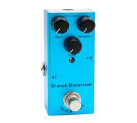 RiToEasysports Pédale D'effets de Guitare, Pédale de Guitare électrique Coque Entièrement en Métal 10 Types de Distorsion Analogique de Retard Overdrive Chorus avec Indicateur LED pour Carte de (BLUE)