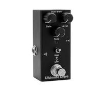 RiToEasysports Pédale D'effets de Guitare, Pédale de Guitare électrique Coque Entièrement en Métal 10 Types de Distorsion Analogique de Retard Overdrive Chorus avec Indicateur LED pour Carte de