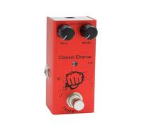 RiToEasysports Pédale D'effets de Guitare, Pédale de Guitare électrique Coque Entièrement en Métal 10 Types de Distorsion Analogique de Retard Overdrive Chorus avec Indicateur LED pour Carte de
