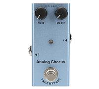 RiToEasysports Pédale D'effets de Guitare, Pédale D'effet de Chœur Analogique avec Boutons de Taux de Profondeur True Bypass pour les Performances en Studio D'enregistrement de Guitare (Chœur