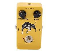 RiToEasysports Pédale D'effets de Guitare, Pédale D'effet Trémolo en Métal, Boutons de Taux d'intensité Monobloc avec Véritable Contournement pour Guitare 1 Hz-20 Hz 7 MA