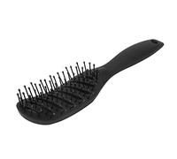 RiToEasysports Peigne Humide et Sèche Petit Peigne incurvé Brosse de Massage des Cheveux en Nylon pour un Chauffage Uniforme, Conception de Gage pour un Rangement Pratique, pour la Maison et (BLACK)