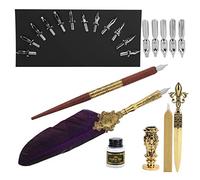 RiToEasysports Pen Drawing Pen Kit Délicat des Timbres Métalliques Calligraphie pour les Artistes Créatifs écrits (SP248014R violet)