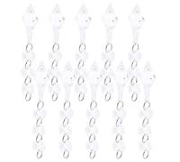 RiToEasysports Pendentif en Cristal Conique, Décor de Lustre à Faire Soi-même, Ornement en Perles Irrégulières en Acrylique pour la Décoration/éclairage de la Maison, 10 Pièces (Transparent)