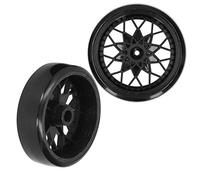 RiToEasysports Pièces de Rechange de Mise à Niveau de Voiture RC, Pneus et Roues avec Bande de Roulement Lisse pour des Performances de Dérive Complexes, Adaptées au Modèle de Voiture RC WPL (Black)