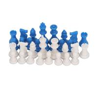 RiToEasysports Pièces D'échecs Standard de 32pcs, Ensemble D'échecs International en Plastique pour Le Remplacement D'échecs