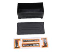 RiToEasysports Pièces RC, Boîte à Outils Simulée RC, étuis de Rangement Décoratifs en ABS avec Autocollants pour Télécommandes Tout-Terrain et Modèles de Véhicules D'ingénierie (Black)