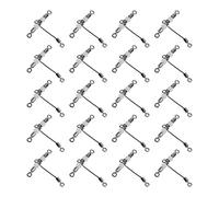 RiToEasysports Pivot Lumineux avec Perles, Connecteur de Pêche Rotatif en Forme de T pour Une Forte Force et Une Attraction des Poissons, avec 2 Perles Haute luminosité, pour Types de Pêche (4 * 5)