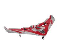RiToEasysports Planeur RC en Mousse EPP, Avion télécommandé 2,4 GHz avec Lumière LED et Gyroscope pour Un Vol Stable, Résistant aux Chutes pour Les 14 Ans (Rouge 3 Piles)