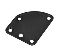 RiToEasysports Plaque de Manche à 5 Trous pour Guitare ST de Style Deluxe, Pièce de Rechange en Alliage D'aluminium, avec Forme et Taille Précises, pour Réparation et Installation de Bricolage (BLACK)