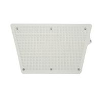 RiToEasysports Plaque de Tableau Arrière Hors-Bord en PVC pour Bateau Gonflable de Yacht de Kayak, Facile à Utiliser, Applications Multiples, Conception Trapézoïdale, Motif de Grille (Grey)