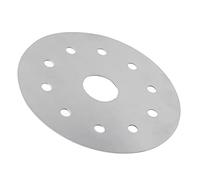 RiToEasysports Plaque Diffuseur de Chaleur en Acier Inoxydable pour Cuisinière à Gaz et Table de Cuisson à Induction, Empêche les Brûlures, Idéale pour la Cuisson Lente, 1 Pièce (Diamètre 13.8CM)
