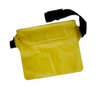 RiToEasysports Pochette étanche, Sac Banane Triple Couche en PVC de qualité Supérieure avec écran Tactile pour Téléphone, Idéal pour la Plage, la Natation, Le Kayak et la pêche. (Yellow)