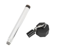 RiToEasysports Porte-Craie pour Queue de Billard, Stylo à Craie en Métal avec Pointes et Couvercle pour Réparation de Pointe de Bâton de Billard, Poignée Brillante en Plastique Aluminium Léger