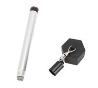 RiToEasysports Porte-Craie pour Queue de Billard, Stylo à Craie en Métal avec Pointes et Couvercle pour Réparation de Pointe de Bâton de Billard, Poignée Brillante en Plastique Aluminium Léger