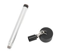RiToEasysports Porte-Craie pour Queue de Billard, Stylo à Craie en Métal avec Pointes et Couvercle pour Réparation de Pointe de Bâton de Billard, Poignée Brillante en Plastique Aluminium Léger