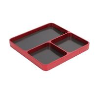 RiToEasysports Porte-Outil de Réparation de Vis RC, Aluminium Alloy 3 Grilles Plaque de Rangement Séparée Élégant Look pour Le Bateau d'avion RC Car (Rouge)