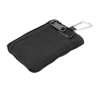 RiToEasysports - Portefeuille Molle avec Poche zippée, Mini Sac à Main Portable en Nylon pour clés, Carte, Porte-Monnaie, Design Multifonctionnel pour Sports de Plein air (Noir)