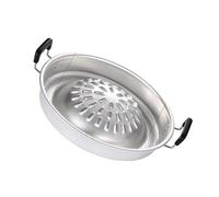 RiToEasysports Pot de Barbecue à Charbon de Bois, Poêle à Charbon de Bois, Marmite de Cuisson Polyvalente pour Pique-niques en Plein Air, Réunions de Famille, Aluminium, 1 unité (Grande)