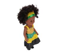 RiToEasysports Poupée Africaine de 14 Pouces de 14 Pouces Noires avec des Tenues Changeantes en Plastique Souple pour Les Enfants âgés de 2 3 4 5 6