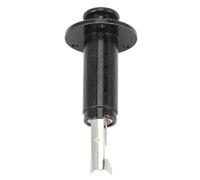 RiToEasysports Prise de Sortie de Broche d'extrémité Mono pour Guitare Acoustique, Alliage de Laiton, Conception de Bouton de Sangle Pratique pour les Musiciens (BLACK)