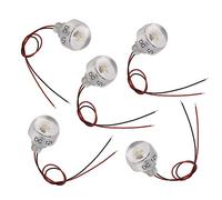 RiToEasysports Projecteur LED Miniature économe en énergie, éclairage de Puits au Sol, pour Escalier, Armoire à Bijoux, Mini Lampe de Pont pour Paysage, 5 Pièces