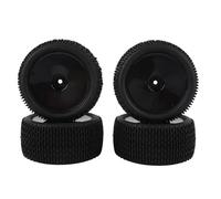 RiToEasysports RC Electric Off Road Vehicle Pneus, 4pcs 1/10 Pneus de Roue Pneus Universels pour 1/12 Camion (Black)