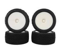 RiToEasysports RC Electric Off Road Vehicle Pneus, 4pcs 1/10 Pneus de Roue Pneus Universels pour 1/12 Camion (White)