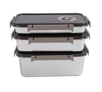 RiToEasysports Récipients Alimentaires en Acier Inoxydable avec Couvercles, Bac à Légumes Hermétique -ondes de 6000ML pour le Stockage au Réfrigérateur de Cuisine, Grande capacité