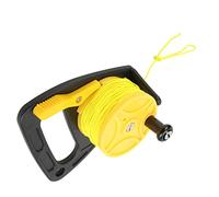 RiToEasysports Reel de Plongée avec Bouchon de Pouce à Poignée de Plongée Portable Bobine de Bobine de avec Bouchon de Pouce 46m Longueur de Câble Mangeur de Fil Calivable Lisse pour en Apnée (Roue