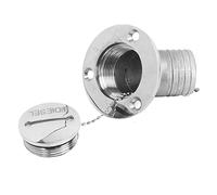 RiToEasysports Remplisseur de Pont de Bateau Remplisseur de Pont de Bateau Marin en Acier Inoxydable 316 avec Capuchon de clé 45 Degrés 1,5 Pouces 38 Mm Poli Miroir pour Pièces de Remplissage de de