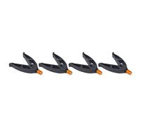 RiToEasysports Repose-Canne à Pêche en Acier Inoxydable, Poignée en Caoutchouc V avec Construction en Caoutchouc Souple pour Support de Canne à Pêche, Noir, 4 Pièces