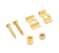 RiToEasysports Retenue de Corde de Guitare, 2 Pièces en Fer Compact sans Bavure, Guide de Retenue de Corde de Guitare, Guide à Rouleau pour le Remplacement de la Poupée électrique (GOLD)