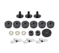 RiToEasysports - Rondelle de cymbale en feutre pour tambour - Coussinets en plastique - Pièces de rechange avec écrous papillon