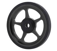 RiToEasysports Roue Rattern Aluminium Roue Facile pour Une Rotation Lisse sur des Surfaces Plates pour Les Cyclistes avec Une Vis de Fixation Noire (Black)