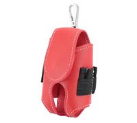 RiToEasysports Sac de Rangement à Balle de Golf, Pochette à Balle de Taille avec Boucle, Sac en Cuir PU Multi-Compartiment, Portable pour Les Accessoires de Golf (Rouge)