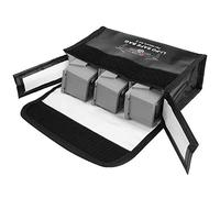 RiToEasysports Sac de rangement anti-explosion pour batterie de drone Air 2, housse de protection hautement résistante à la chaleur pour 1 toit de batterie, #613, 3 Battery, 3 piles