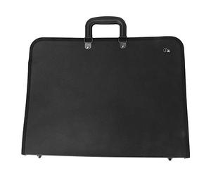 RiToEasysports Sac de Rangement de Peinture Simple Design A3 Couverture de Plaque D'immatriculation de Signature pour Documents Commerciaux et Lancement Artistique, Matériau PVC, Noir