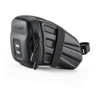 RiToEasysports Sac de Selle de Vélo, Sac Arrière à Coque Rigide de 1,8 L avec Bandes Réfléchissantes et Grande Ouverture, pour Accessoires D'équitation de Vélo de Montagne pour Adultes (Taille unique)