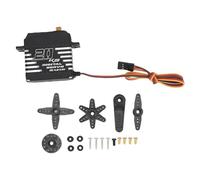 RiToEasysports Servomoteur RC, Servo Numérique à Couple élevé, Angle de Contrôle de 180 ° pour Robot de Bateau sur Chenilles de Camion de Voiture 1/8 1/10 1/12 RC (20KG)