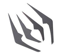 RiToEasysports Spoiler de Pare-Chocs Avant Canard ABS Pare-Chocs Avant Vent Canard 4pcs Ailerons de Séparateur Aérodynamiques Installation Facile pour X6 G06 LCI M Sport 2023 et Après (Fibre de