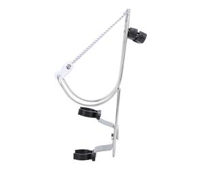 RiToEasysports Support d'anneau de Bouée de Sauvetage Support en Fer à Cheval en Acier Inoxydable pour Rail de 22 à 25 Mm Poli pour Bateau Yacht Peut Contenir Une Bouée de Sauvetage Ronde ou en Fer