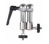 RiToEasysports Support de Caméra à Bras Magique, Support à Double Rotule Réglable en Alliage d'aluminium avec Filetage 1/4 Po pour éclairage Vidéo de Moniteur DSLR, Rotation à 360 ° pour la (7