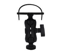 RiToEasysports Support de Détecteur de Poisson, Support de Détecteur de Poisson en PP pour Kayak avec Tête Sphérique en Caoutchouc à Rotation à 360 Degrés, de Piste à Installation Rapide 15 X 10 Cm