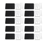 RiToEasysports Support de Figurines d'action de 10pcs, ABS ABS Figure en Plastique ABS Figure de Support Base de Support avec Vis Accessoires pour Les Figurines de Poupées Affichage (Black)