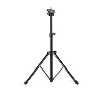 RiToEasysports Support de Pad de Batterie Support de Pad d'entraînement de Batterie en Métal avec Connecteur à Vis de 8 Mm, Hauteur Réglable de 46 Cm à 79 Cm, Base à 3 Pieds avec Sac de Transport