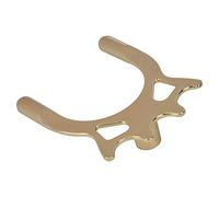 RiToEasysports Support de Queue de Billard en Métal, Accessoire de Repose-Queue avec Design Antidérapant Durable, Compatible avec la Plupart des Queues de Billard. (Métallisé échancré)