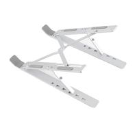 RiToEasysports Support D'ordinateur Portable en Aluminium, Support de Refroidissement Réglable et Robuste pour Les Appareils de Voyage à Domicile et au Bureau de Moins de 15.6 Pouces (Silver)